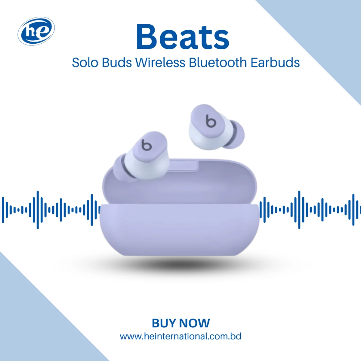 Beats Solo Buds - Wireless Bluetooth Earbuds | 18 Hours of Battery Life | Apple & Android Compatibility | Built-in Microphone - Transparent Red