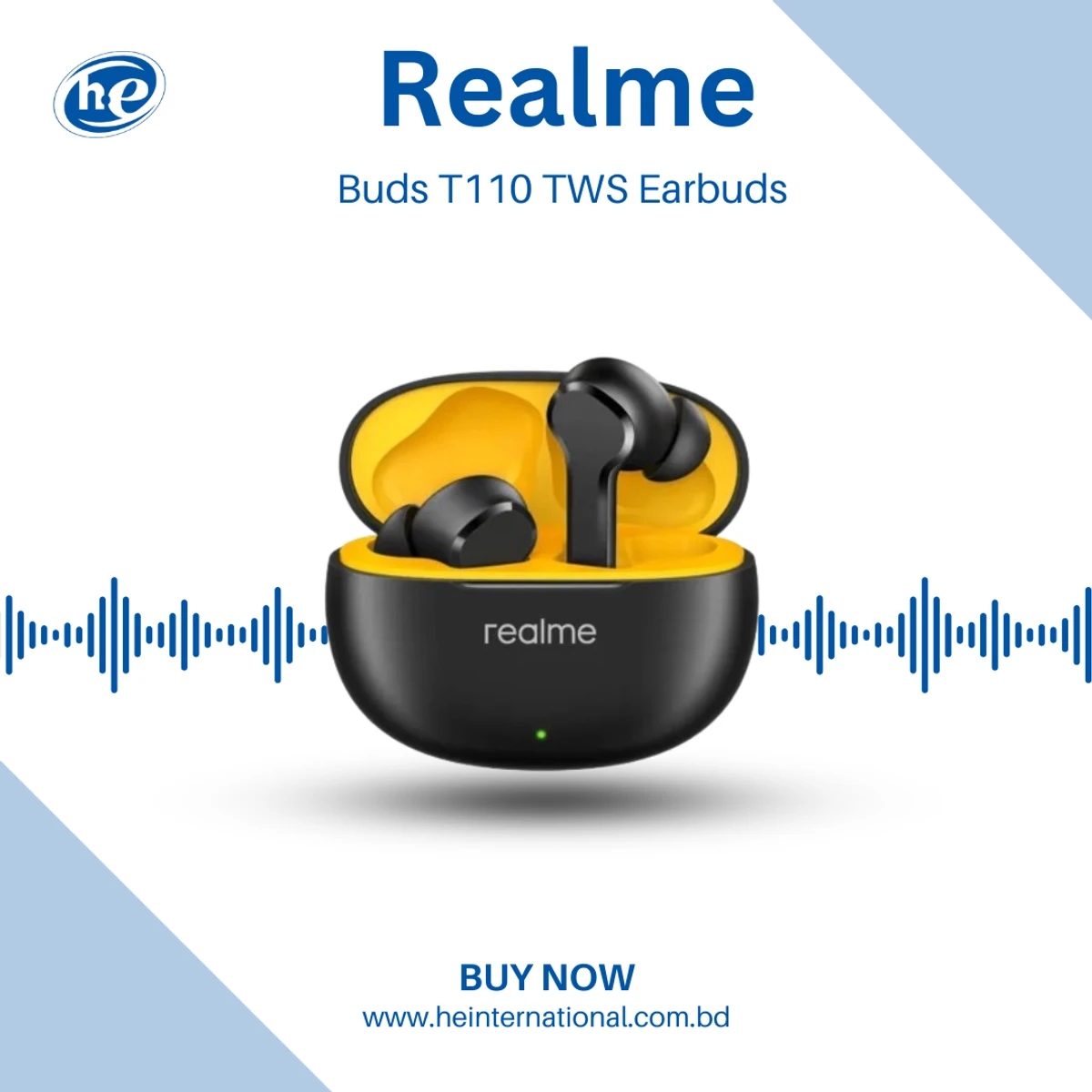 Realme Buds T110 TWS Earbuds with AI ENC