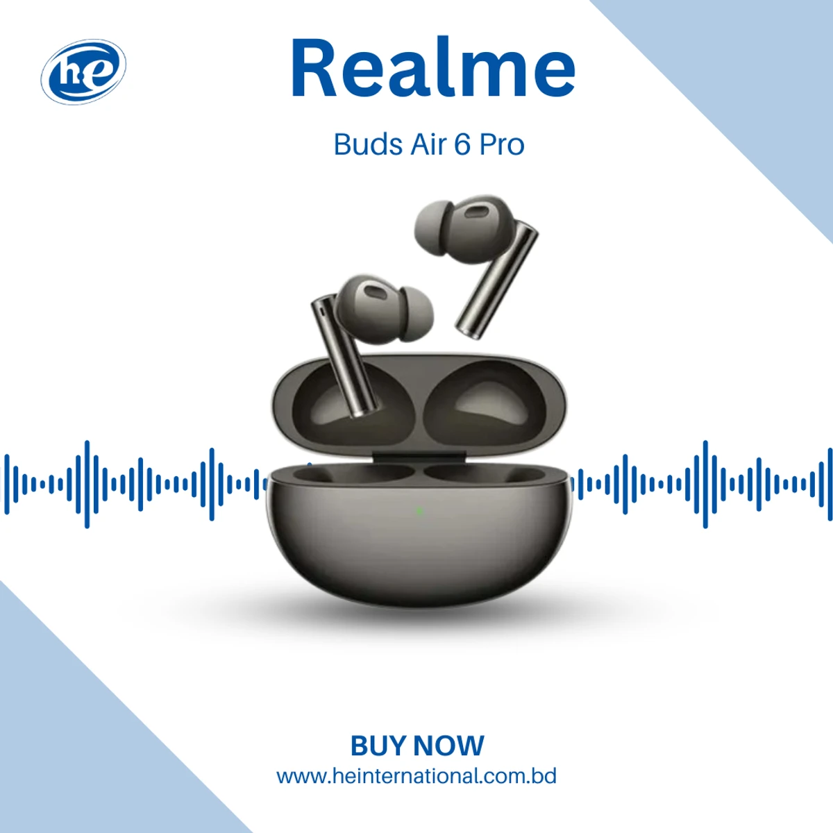 Realme Buds Air 6 Pro Earbuds with 50 dB ANC LDAC Premium