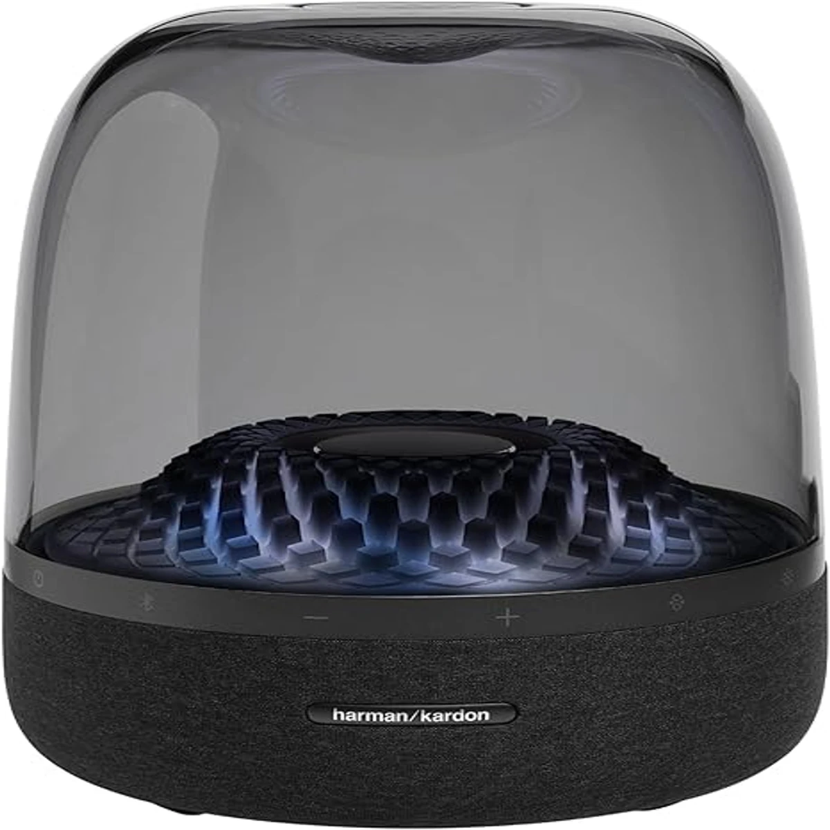 Harman Kardon Aura Studio 4 - Bluetooth Home Speaker - Superior Sound Performance - 5 Diamond-Effect Lighting Themes - Made with Recycled Material