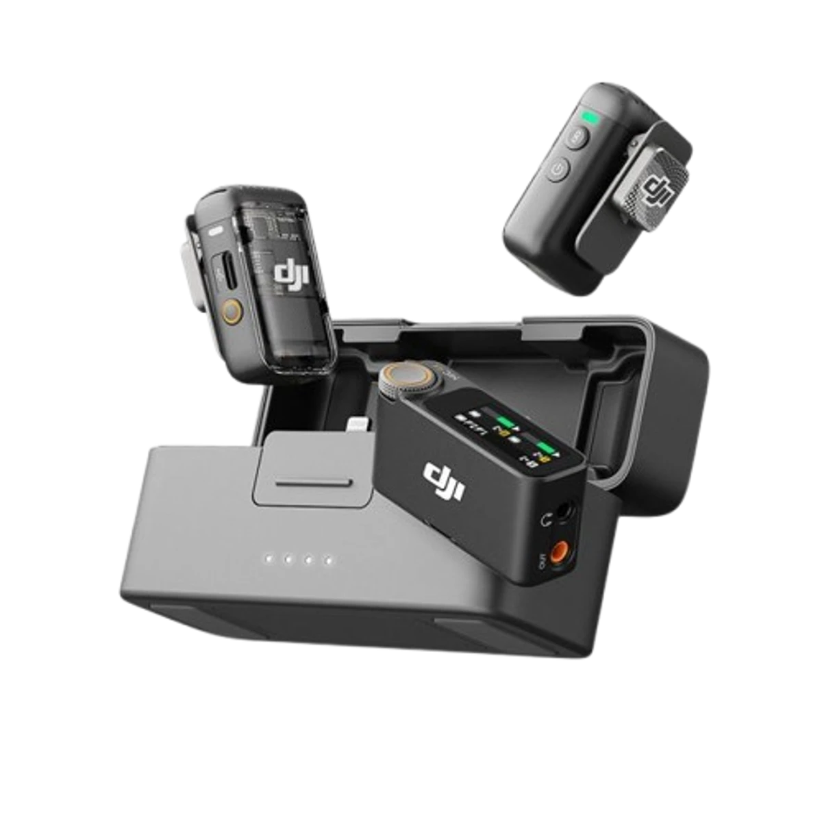 DJI Mic (2 TX + 1 RX + Charging Case) Dual-channel Wireless Microphone