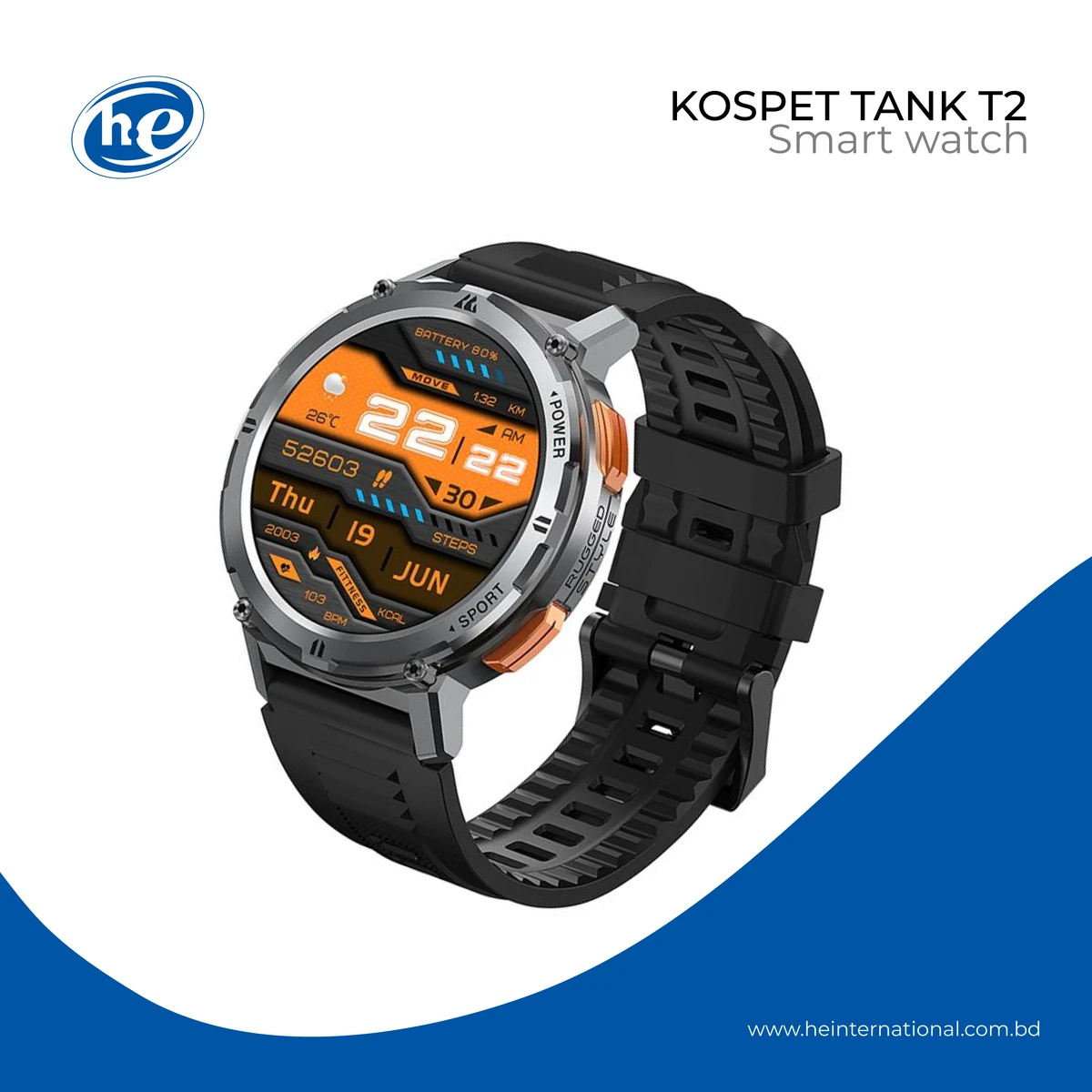 KOSPET TANK T2 Smartwatch